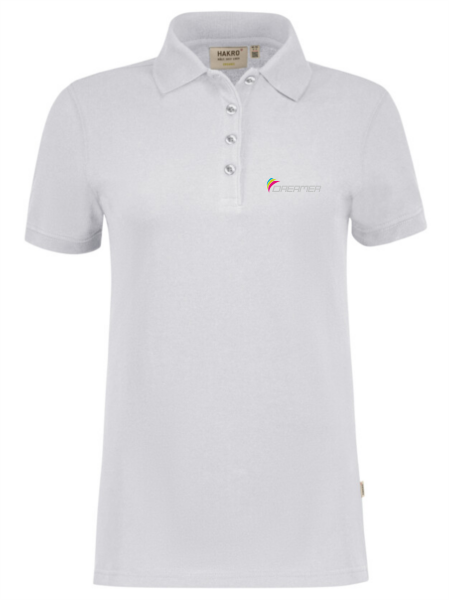 Dreamer "WOMEN" HAKRO COTTON TEC® POLOSHIRT, Farbe weiß