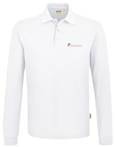 Dreamer "MEN" HAKRO Longsleeve-Poloshirt MIKRALINAR®, Farbe weiß