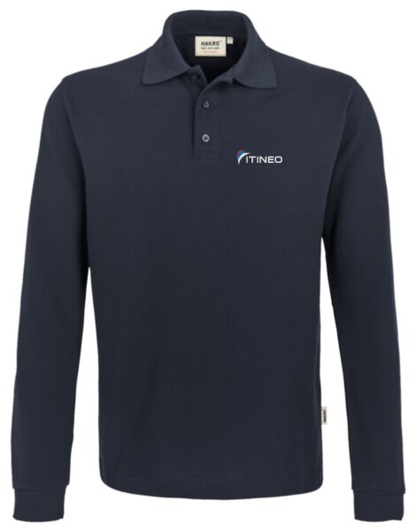 Itineo "MEN" HAKRO Longsleeve-Poloshirt MIKRALINAR®, Farbe Tinte